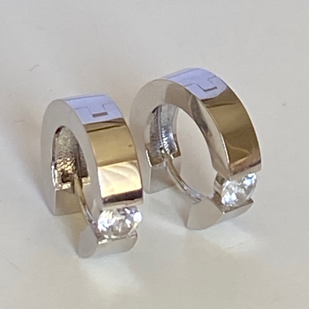 💎 Real topaz 925 silver earrings clear genuine stones - Picture 6 of 7